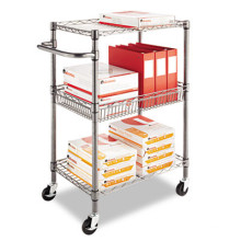 Bibliothek Push Metal Cart Rack für Buch und Zeitschrift (BK753590A2CW)